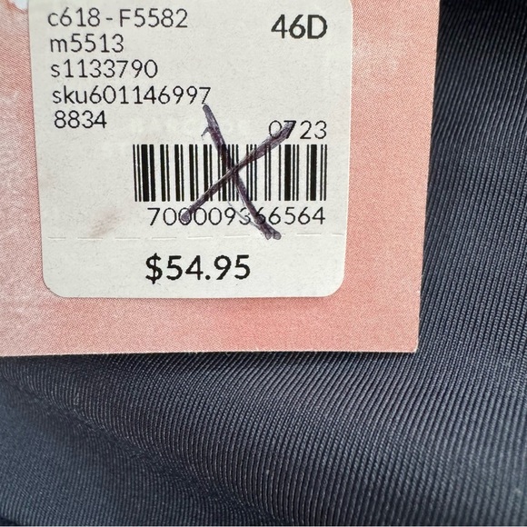 NWT Cacique Lightly Lined Underwire Full Coverage Bra Blue Lace Size 46D - Picture 13 of 14